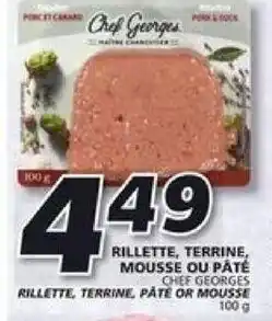 IGA Chef georges rillette, terrine, pate or mousse 100g offer