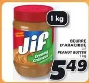 IGA Jif peanut butter 1kg offer