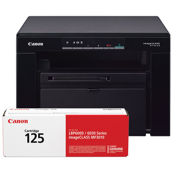 Best Buy Canon imageclass mf3010 monochrome all-in-one laser printer with extra toner cartridge offer