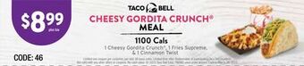 Taco Bell Taco bell cheesy gordita crunch® meal offer