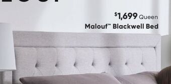 Sleep Country Malouf blackwell bed offer