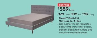 Sleep Country Bloom earth 2.0 mattress-in-a-box offer