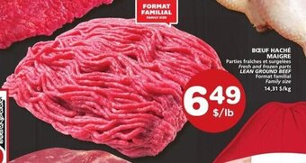 IGA Lean ground beef family size offer