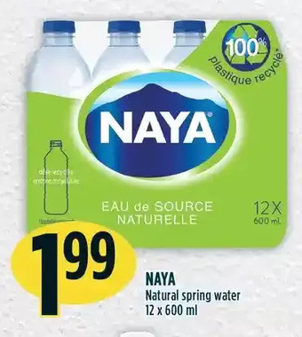 Marché Adonis Naya natural spring water offer