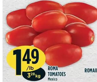Marché Adonis Roma tomatoes offer