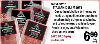 Farm Boy Farm boy italian deli meats offer