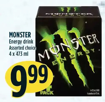 Marché Adonis Monster energy drink offer