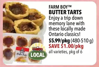 Farm Boy Farm boy butter tarts offer