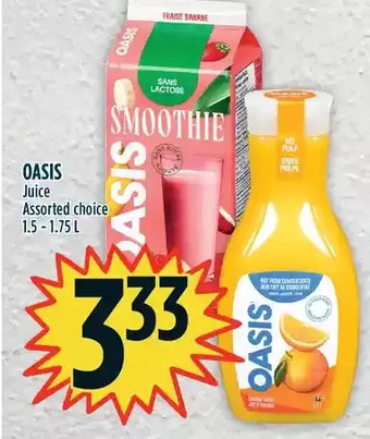 Marché Adonis Oasis juice offer