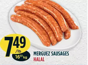 Marché Adonis Merguez sausages offer