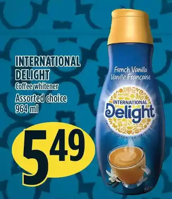 Marché Adonis International delight coffee whitener offer