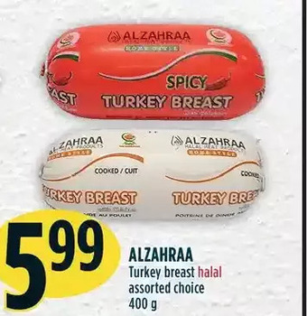 Marché Adonis Alzahraa turkey breast halal offer