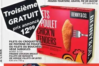 IGA Benny & co. frozen chicken breast fillets 750g offer