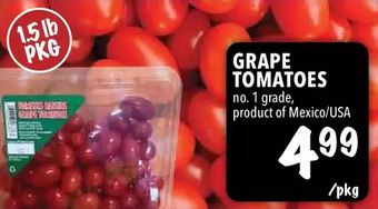Farm Boy Grape tomatoes offer