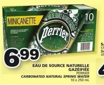IGA Perrier carbonated natural spring water 10 x 250ml offer