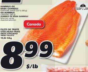 IGA Fresh steelhead trout fillets offer