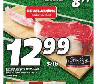 IGA Bone-in tomahawk rib steak offer