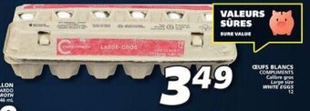 IGA Compliments large size white eggs 12 offer