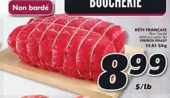 IGA Non barde without pork fat french roast offer