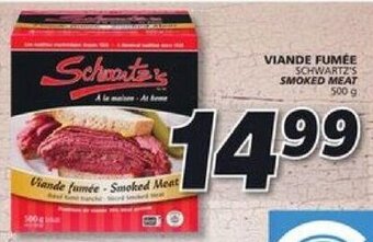 IGA Schwartz's smoked meat 500g offer