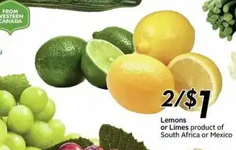 Sobeys Lemons or Limes offer