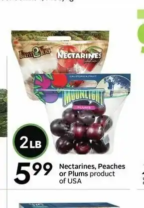 Sobeys Nectraines,Peaches or Plums offer