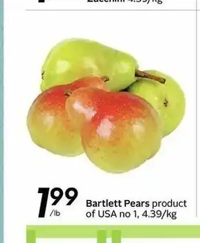 Sobeys Barlett Pears offer