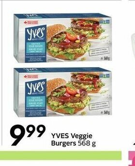 Sobeys Yves Veggie Burgers offer