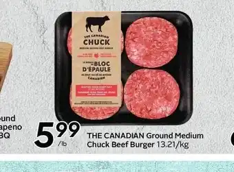 Sobeys The Canadian Ground Medium Chuck Beef Burger offer