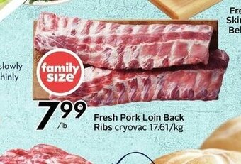 Sobeys Fresh Pork Loin Back Ribs offer