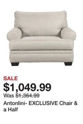 Ashley Furniture Antonlini- exclusive chair & a half offer