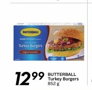 Sobeys Butterball Turkey Burgers offer