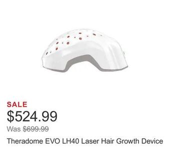 Costco Theradome evo lh40 laser hair growth device offer