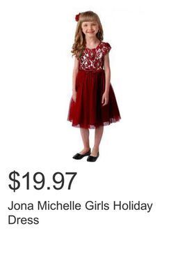 Costco Jona michelle girls holiday dress offer