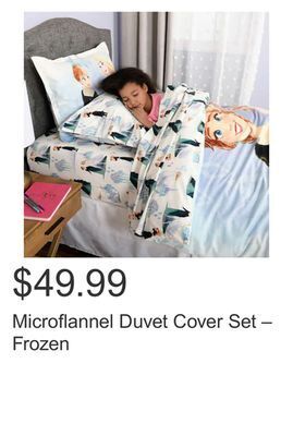 Costco Microflannel duvet cover set – frozen offer