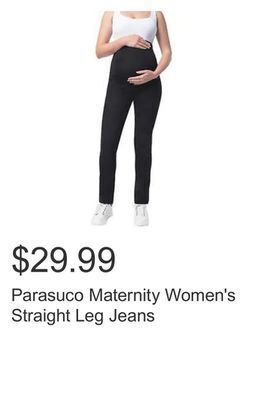 Costco Parasuco maternity women's straight leg jeans offer