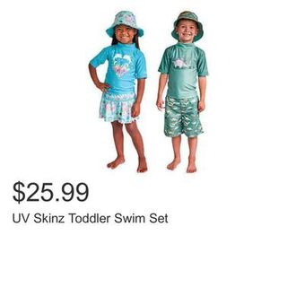 Costco Uv skinz toddler swim set offer