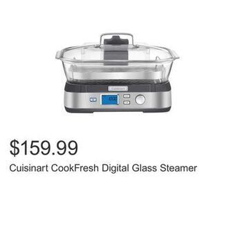 Costco Cuisinart cookfresh digital glass steamer offer