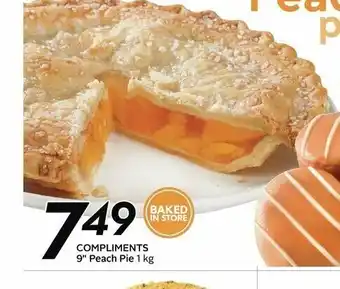 Sobeys Complients 9" Peach Pie offer