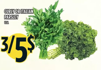 Marché Adonis Curly or italian parsley offer