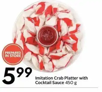 Sobeys Imitation Crab Platter With Cocktail Sauce offer