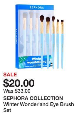 Sephora Winter wonderland eye brush set offer
