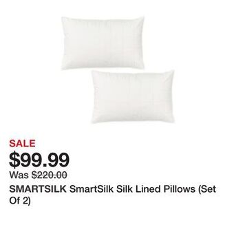 TSC Stores Smartsilk silk lined pillows (set of 2) offer