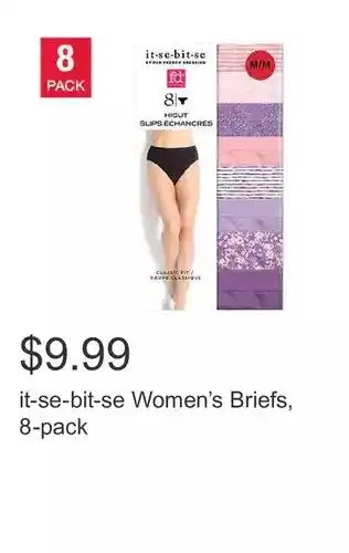 Costco It-se-bit-se women’s briefs, 8-pack offer