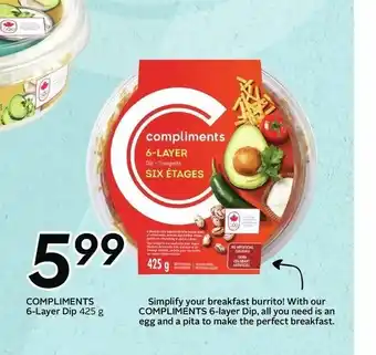 Sobeys Compliments 6-Layers Dip offer