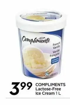 Sobeys Compliments Lactose-Free Ice Cream offer