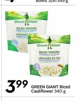 Sobeys Green Giant Riced Cauliflower offer