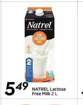 Sobeys Natrel LActose free Milk offer