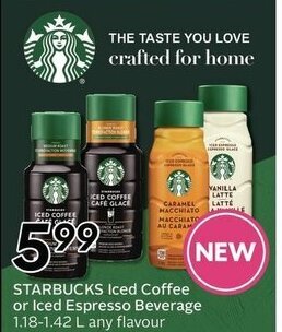 Sobeys Starbucks Iced Coffee offer