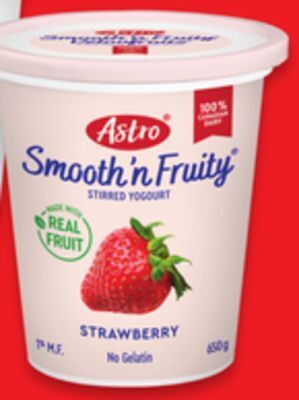 Walmart Astro smooth 'n fruity yogurt tubs offer